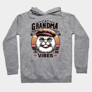 Cat Grandma Vibes Hoodie